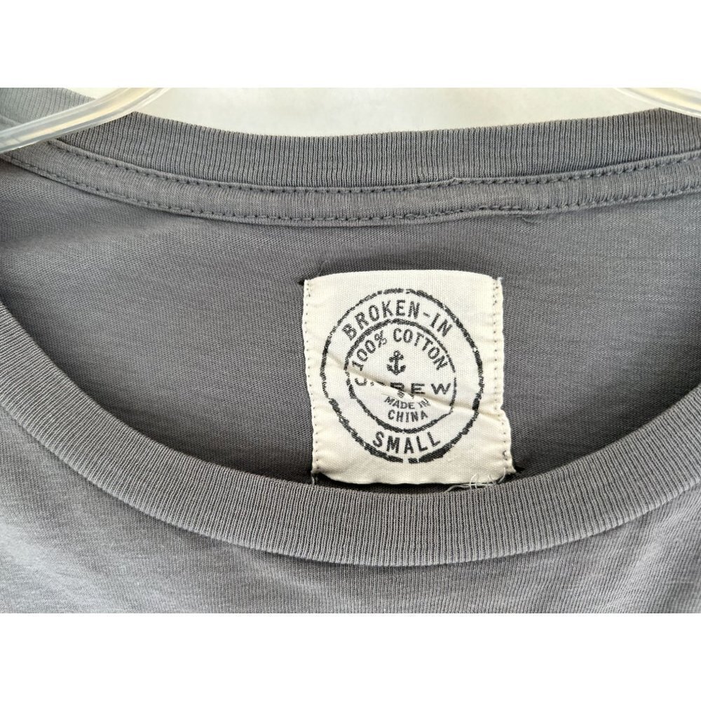 J.Crew Broken-In Cotton Long Sleeve Tshirt in Olive color - Picture 3 of 6